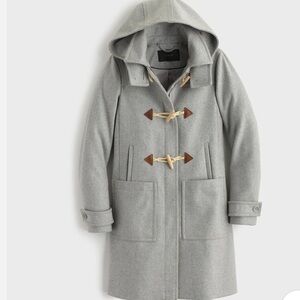 J.CREW WOOL MELTON
TOGGLE COAT HTHR LIGHT GREY SIZE 8 GREAT CONDITION
